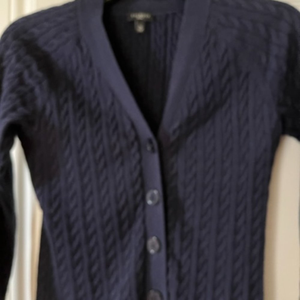 COPY - TALBOTS Cable Cardigan cotton Size PS